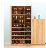 简约现代大容量鞋柜宜家阳台柜储物柜定制板式多层实木超大高鞋柜