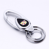 凯迪拉克SLS赛威/CTS/SRX真皮汽车钥匙扣 挂件钥匙链 360度钥匙环