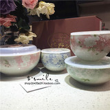 预定日本宇野千代陶瓷雪花釉保鲜碗套装日式樱花碗新婚礼物