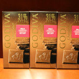 美国进口高迪瓦GODIVA歌帝梵31%牛奶手工巧克力砖排块片零食品