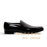 Giorgio Armani阿玛尼男鞋正品代购黑色牛皮商务正装鞋44845858rx