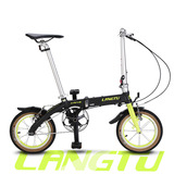 狼途 14寸折叠自行车 412轮组 男女士 铝合金折叠车单车KR14S