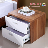 床头柜 宜家 时尚储物柜简约 白色 板式现代组装环保免漆实木颗粒