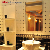简约高清浴室镜 无框洗手间防雾玻璃镜 方形卫生间镜子壁挂可订做