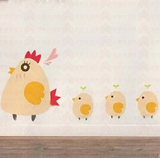 卡通彩绘模板 幼儿园墙画  墙面涂鸦 手绘 彩绘模板 儿童系列鸡仔