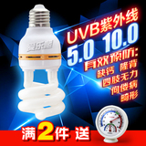 爬虫陆龟UVB灯uvb紫外线灯多肉植物补光箱蜥蜴补钙灯5.0节能10.0