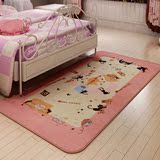 腈纶儿童地毯卧室床边卡通动物客厅可吸尘家用环保S2I