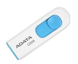 ADATA/威刚 C008 8G 16G U盘/优盘 伸缩推拉式无盖随身碟正品