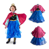童装 女童宝宝美国正版迪士尼冰雪奇缘安娜公主连衣裙 儿童礼服裙