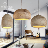设计师北欧实木艺术吊灯 创意餐厅卧室办公室简约吊灯 服装店吊灯