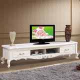 尼尔诗帝 欧式电视柜 象牙白色 大理石地柜 电视柜 法式家具