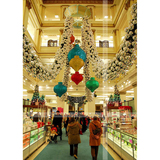 商场圣诞吊饰 中庭挂饰 圣诞球吊饰 商场中庭气球吊饰 商场美陈