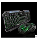德意龙游戏背光键鼠套装有线键盘鼠标发光套件 电脑配件批发 厂家