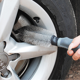汽车用正品轮毂刷 直型除尘尼龙硬毛轮胎刷子专用清洁美容洗车刷