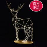 杂良集 实木wood 3d氛围立体小鹿灯 创意动物台灯木质led灯梦幻
