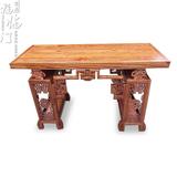 东阳木雕仿古家具实木仿古琴桌古筝桌中式小书桌仿古琴桌写字台