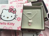 新款超可爱925纯银Hello Kitty 项链/送儿童送女友生日和节日礼物
