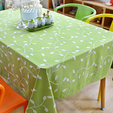 绣花餐桌布宜家涤棉布艺茶几布韩式田园风简欧盖巾台布可定做绿色