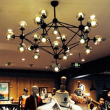 魔豆吊灯简约北欧创意美式LED铁艺玻璃圆球客厅餐厅灯服装店灯饰