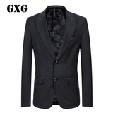 GXG男士商务西装 春季男装休闲修身黑色西服上衣 特价34113608