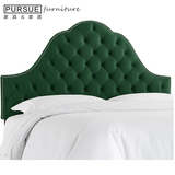 时尚简约布艺软包创意床头靠垫美式多色可选床头架定制特价床头板