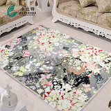 卡比特 欧式现代田园玫瑰花客厅沙发卧室茶几大地毯短绒防滑家用