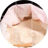 农家石磨全麦粉 10斤面粉 面包馒头粉通用面粉麸皮小麦粉烘焙原料
