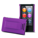 包邮紫色苹果ipod nano 7保护壳运动带背夹保护套nano7/8配件送膜