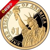 Xvxq【特卖】美国1元硬币美金纪念币自由女神像 总统币 外国钱币