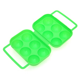 户外野餐便携塑料鸡蛋盒 6格便携式鸭蛋包装盒鸡蛋托
