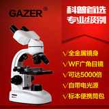 Gazer双目镜专业光学生物显微镜5000倍电子精子高倍实验便携