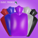 德国进口HUGO热水袋注水充水大号暖水袋PVC防爆暖手宝包邮送外套