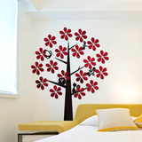 超大樱花树幼儿园儿童房动漫卡通墙贴卧室环保亚克力3d立体墙贴树