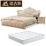 健吉斯 欧式床实木床双人床 卧室成套家具三件套 法式公主床婚床
