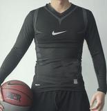 秋冬季PRO科比黑曼巴篮球运动高弹力紧身衣保暖护身长袖健身衣男