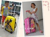 正品迪士尼系列儿童拉杆箱旅游箱行李登机箱冰雪皇后芭比女孩20寸