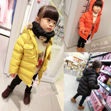 韩版冬装新品 男女童小童宝宝棉衣棉袄棉服长款小熊耳朵保暖加厚
