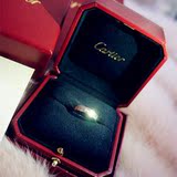 【JK代购】Cartier 卡地亚LOVE戒指 18K玫瑰金 一颗钻石 4mm