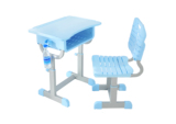 梦科达塑料学生课桌椅学习精品桌椅ABS桌椅升降可调节 钢架款桌椅