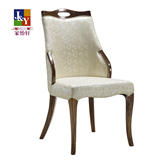 新古典餐椅子韩式欧式休闲椅子后现代个性实木酒店椅样板房椅家具