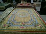 藏羊纯手工120道真丝地毯 中式古典宫廷皇室贵族客厅大堂真丝地毯