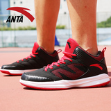 安踏篮球鞋男鞋夏季透气低帮篮球鞋2016新款黑红防滑耐磨运动鞋子