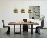 实木餐桌 餐桌椅组合 办公桌会议桌美式铁艺复古桌子松木简易书桌