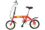 广利达折叠自行车14寸高碳钢双折超轻休闲车折叠单车成人儿童折叠