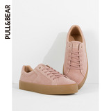PullAndBear 女士粉色鞋面肤色橡胶底运动鞋 15780111