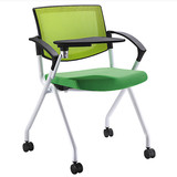 办公椅子折叠培训椅 带写字板电脑椅 洽谈椅 职员开会椅 会议室椅