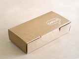 韩国包装盒/纯牛皮纯白蛋挞盒纸盒/西点盒长方形2粒蛋挞盒 5只装
