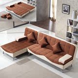 简约小户型多功能沙发床现代1.8米 布艺组合转角沙发床可折叠拆洗