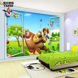 3D卡通动漫儿童房电视背景墙纸壁纸大型壁画客厅卧室床头背景墙纸