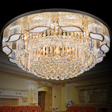S金色高档大气圆形客厅LED水晶灯具欧式大餐厅吸顶灯1 1.2 1.5米